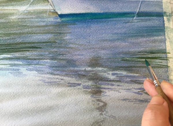 Водная гладь карандашом