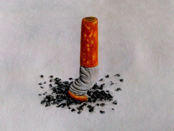 Иллюстрация окурок