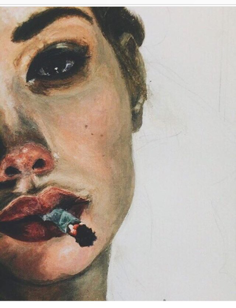 Губы живопись