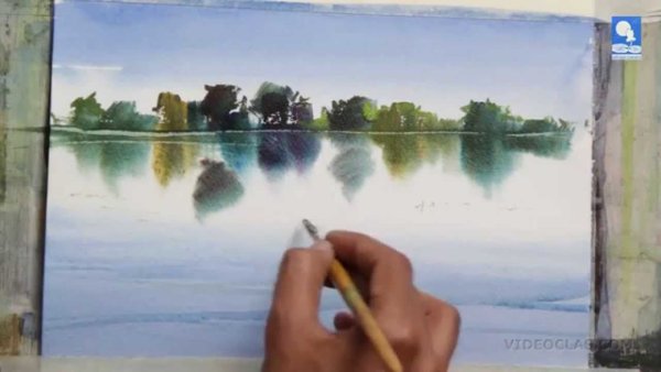 Уроки живописи вода