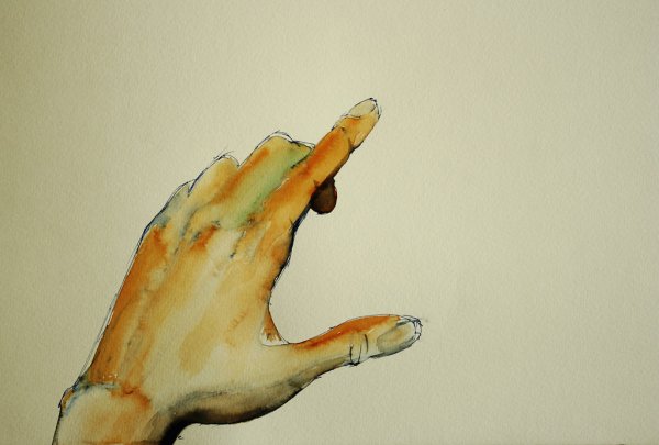 Ладони акварель