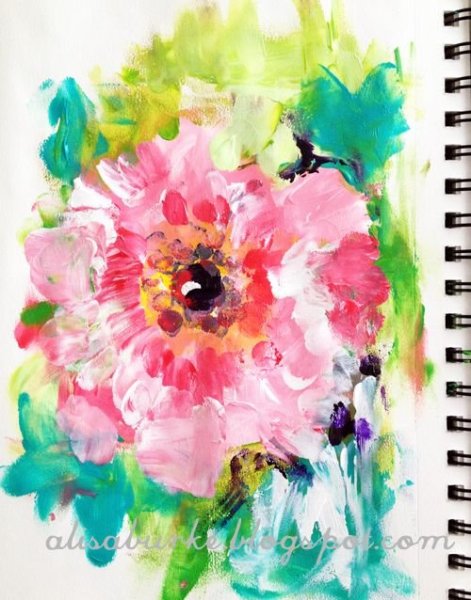 Рисование пальцем акварель