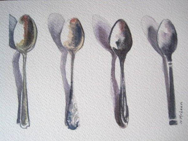 Ложка акварелью