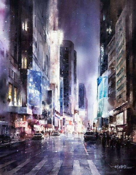 Lin Ching che Акварельная живопись