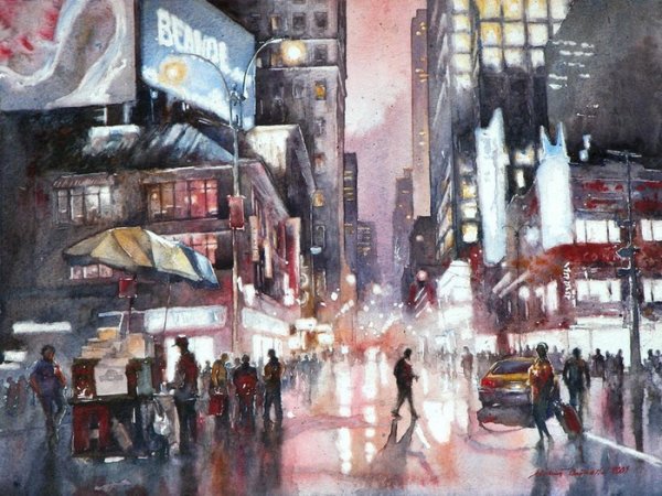 Михал орловски акварель картины