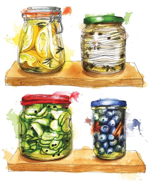 Скетчи продуктов