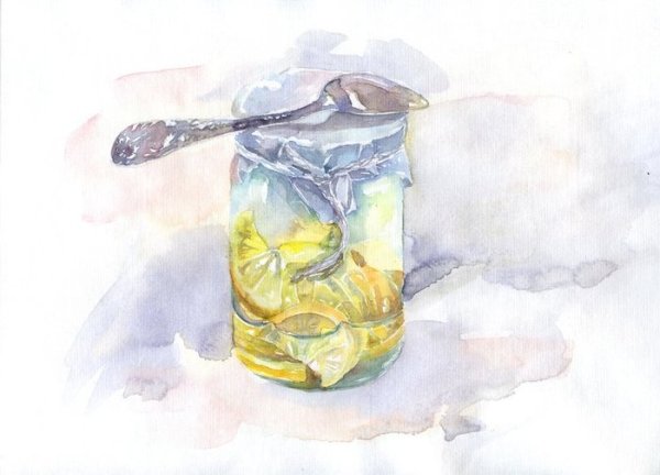 Картины Елены Кацура чаепитие с вареньем