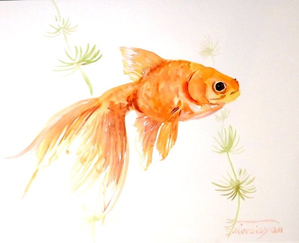 Акварельные рыбки