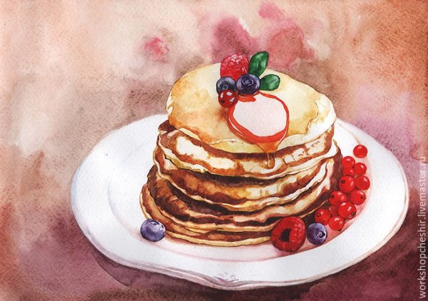 Рисование блинов