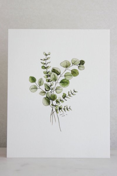 Лаконичные открытки акварелью