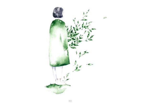 Картины акварелью Минимализм