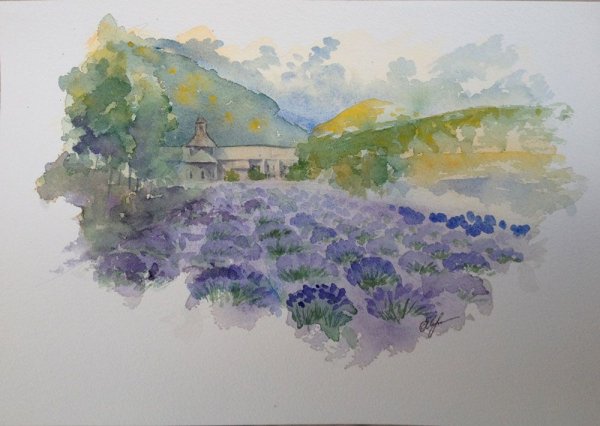 Прованс акварелью для начинающих