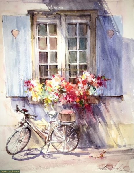 Картины акварелью