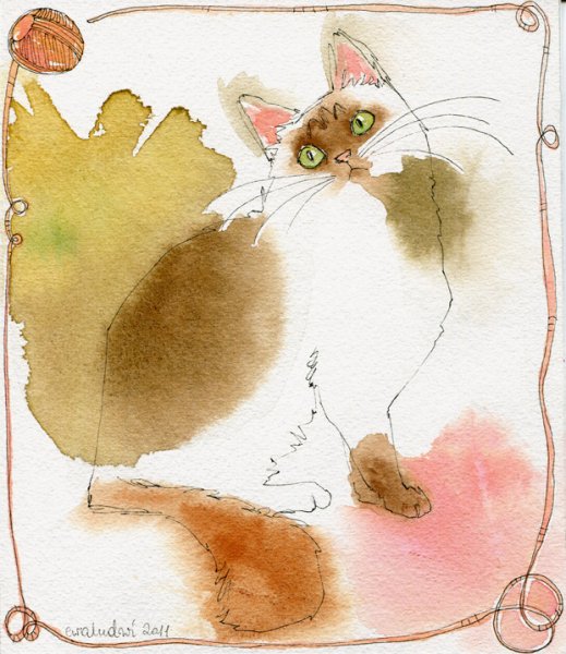 Ева Людвичак акварели