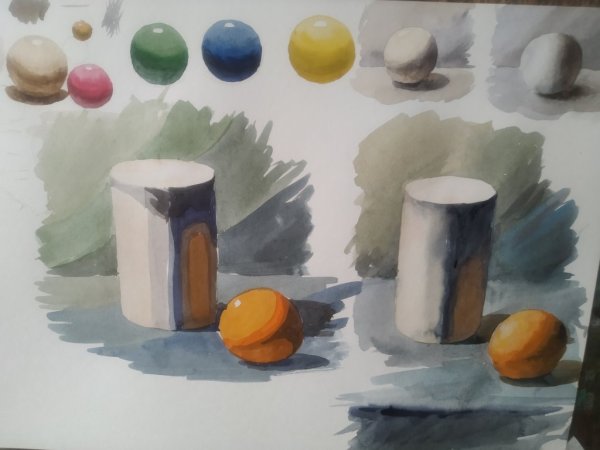 Отмывка конуса и цилиндра