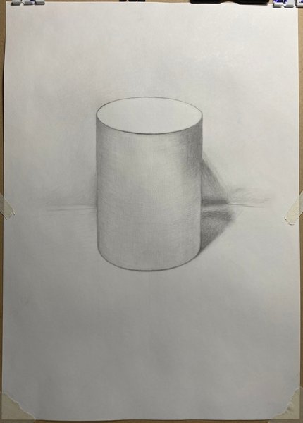 Цилиндр,конус,Призма,куб в перспективе