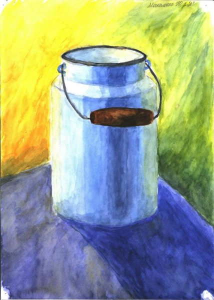 Отмывка шара тушью