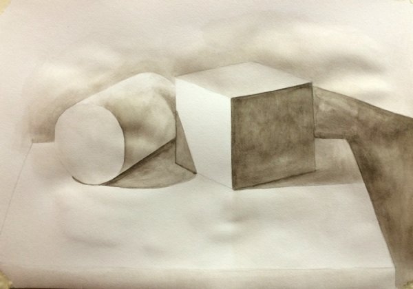 Светотень шар, конус, цилиндр, куб