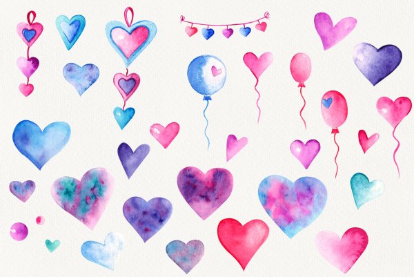 Разноцветное сердце