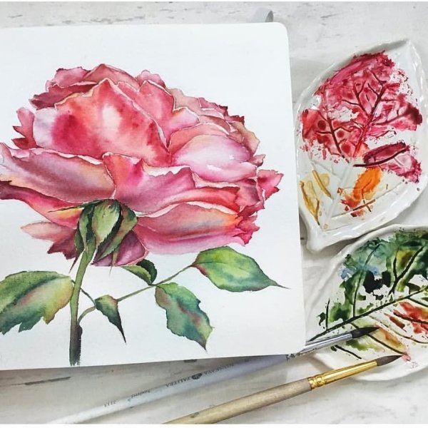 Лидия Нуреева акварель