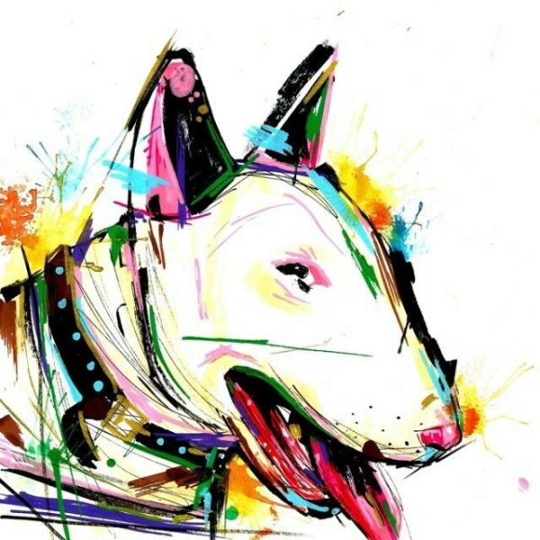 Бультерьер арт