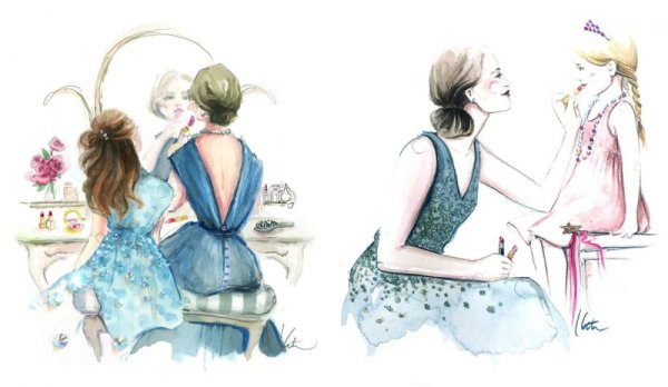 Мама акварель