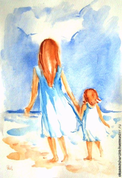 Мама и ребенок иллюстрация