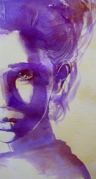 Фиолетовый портрет