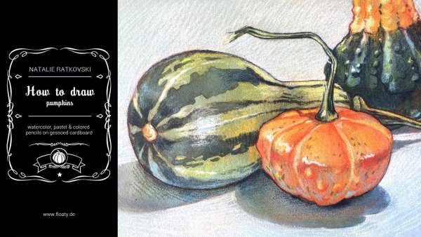 Что можно нарисовать на кабачке