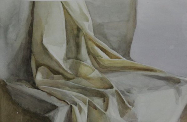 Складки акварелью