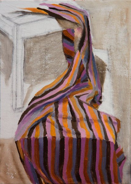 Академическая живопись акварель драпировка