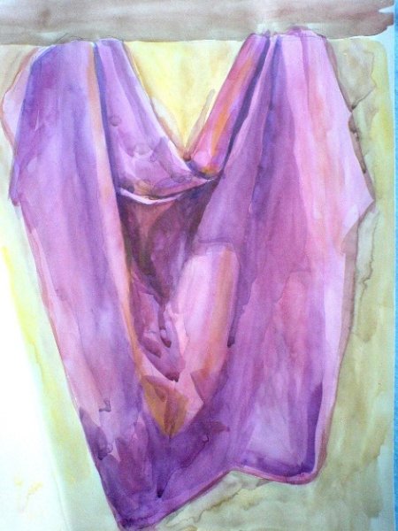 Складки акварелью