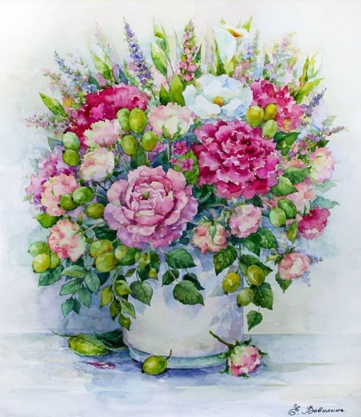 Букет рисунок