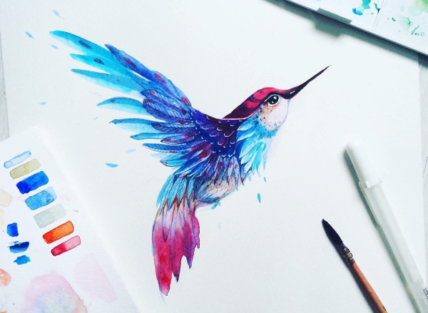 Акварельные эскизы