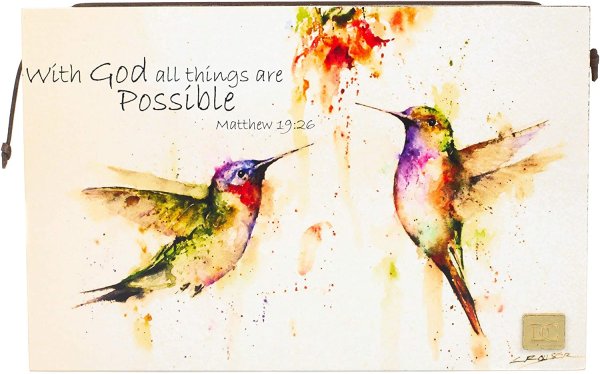 Птичка Колибри акварель краска
