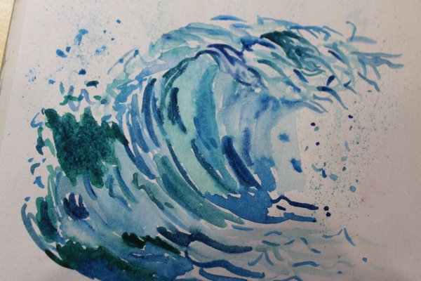 Водные пейзажи акварелью