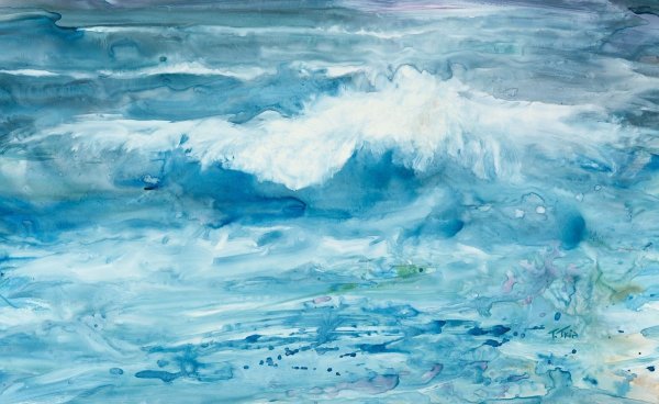 Вода акварелью