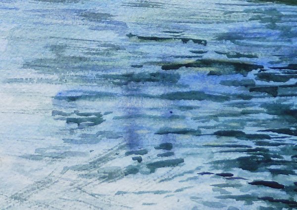 Вода акварелью