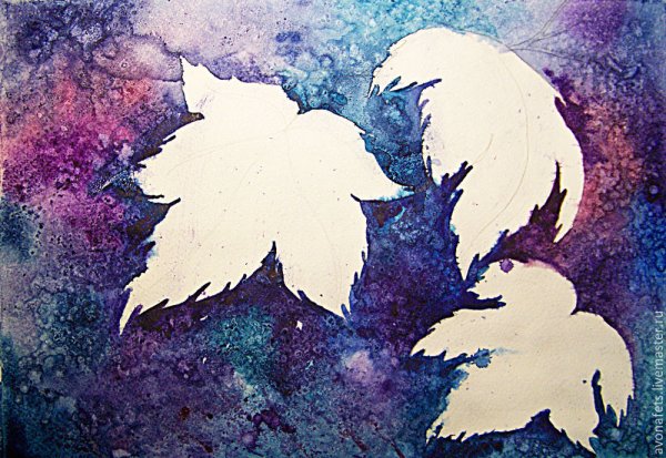 Акварель мастер класс листья