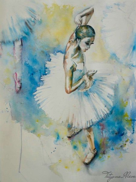 Оксана Лысак балерина иллюстрация