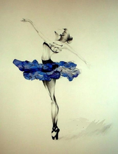 Акварельная балерина