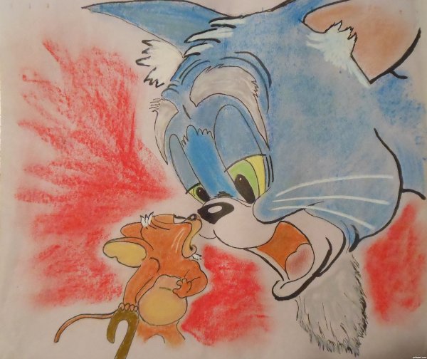 Том и Джерри акварель