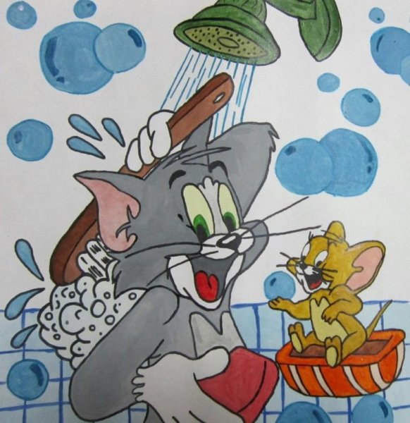 Том и Джерри иллюстрации