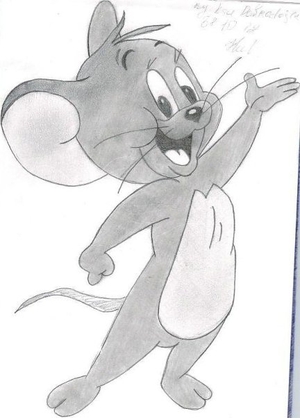Том и Джерри нарисовать карандашом