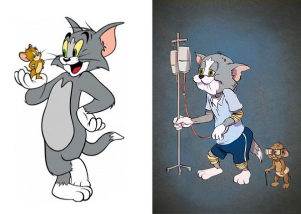 Мультяшные персонажи Тома и Джерри