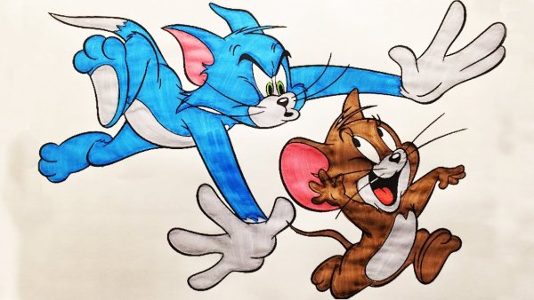 Том и Джерри нарисовать