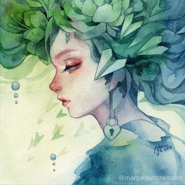 Маргарет Моралес акварель