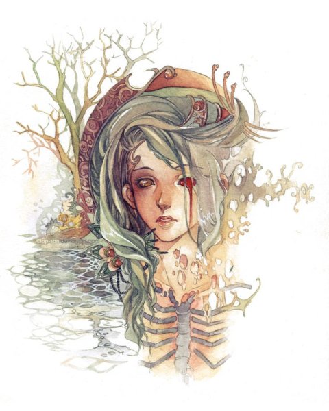 Аниме акварелью