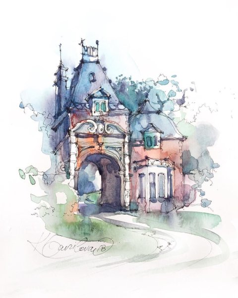 Акварельные зарисовки