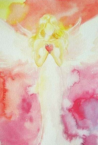 Ангел акварель